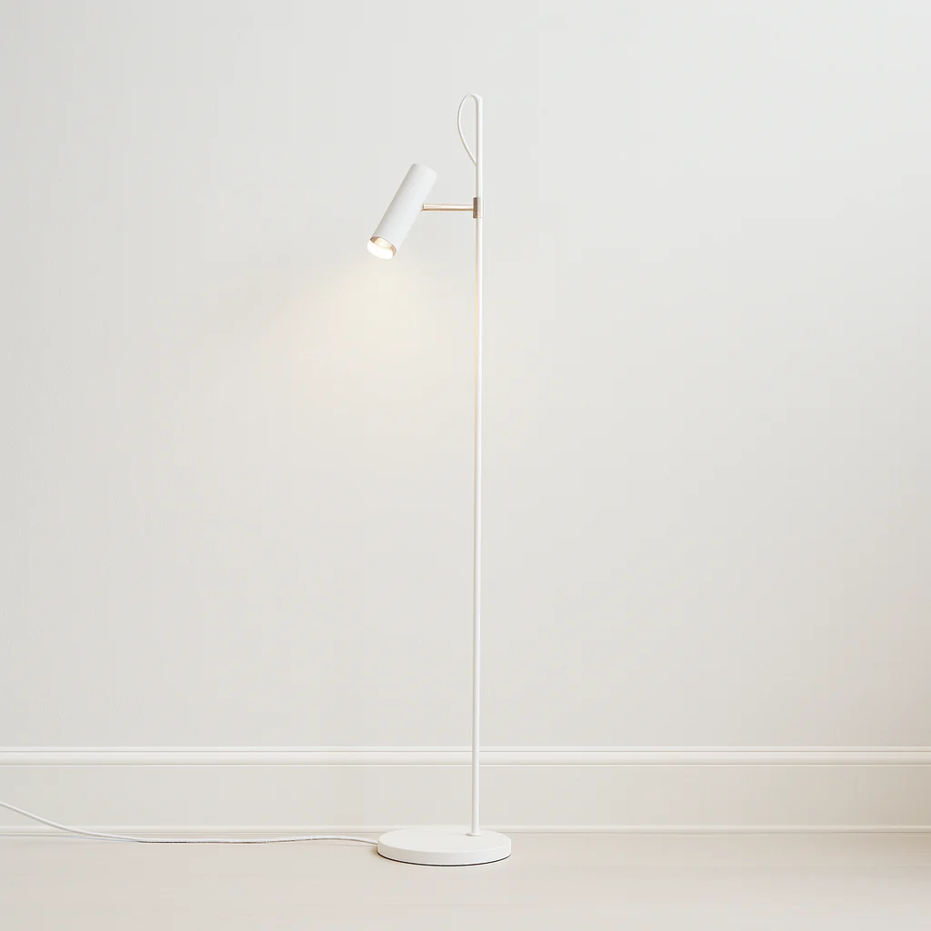 Luminária de Piso Coluna Moderna Minimalista Spot Direcionável Articulada Metal LED Dirch - Image 4