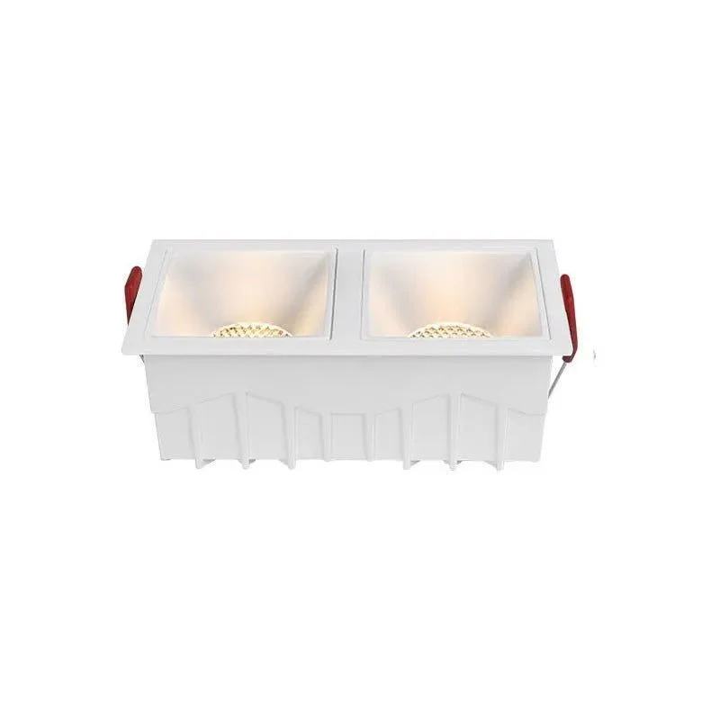 Luminária Spot Embutir Recuado Grade Antiofuscante LED Duplo Ghost - Image 3